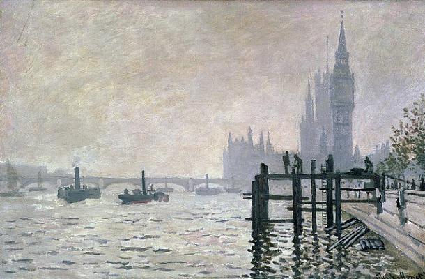 Картина Темза и Вестминстер - Моне Клод 