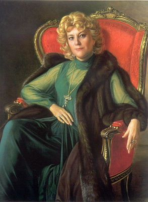 Картина Женщина в королевском кресле - Женские современные 