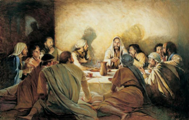 Картина Уолтер Рейн - Последний ужин Иисуса - Религия 