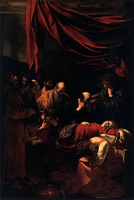Картина Смерть Марии - Караваджо Микеланджело  