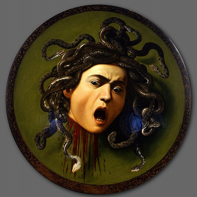 Картина Медуза Горгона - Караваджо Микеланджело  