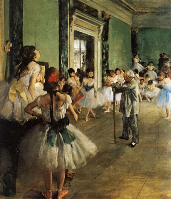 Картина Урок танцев - Дега Эдгар 