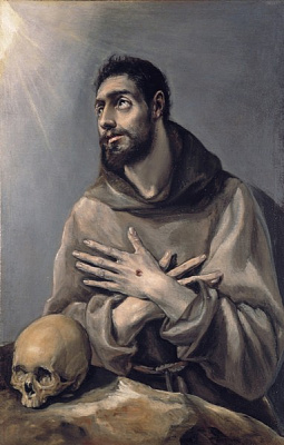 Картина Св.Франциск на молитве 2 - Эль Греко 