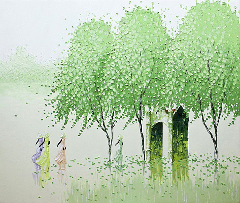 Картина Поле в цвету - Фэн Чу Тран 