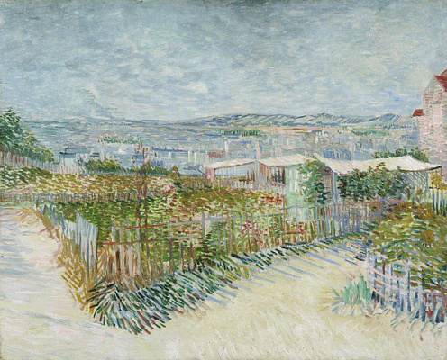 Картина Огороды на Монмартре - Ван Гог Винсент 