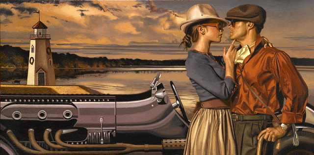 Картина Романтика біля озера - Хіткот Перегрін 