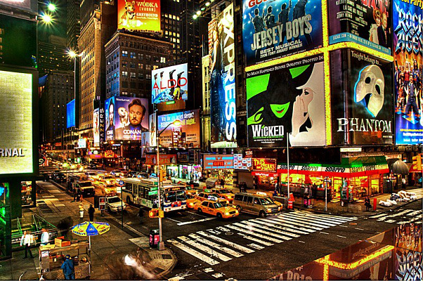 Картина Улицы Бродвея - Город 