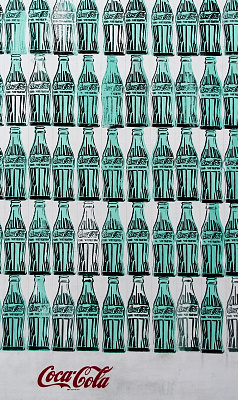 Картина Зеленые бутылки Кока-колы - Уорхол Энди 