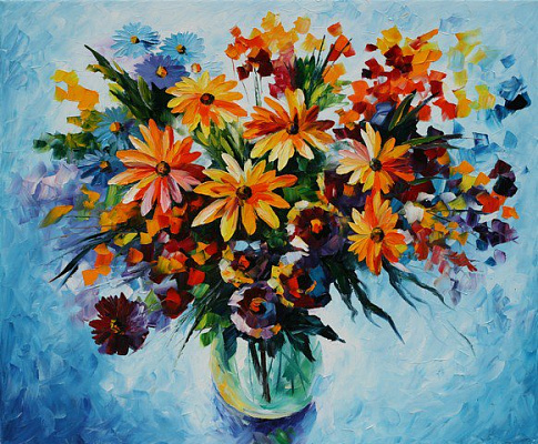 Картина Букет из диких цветов - Афремов Леонид 