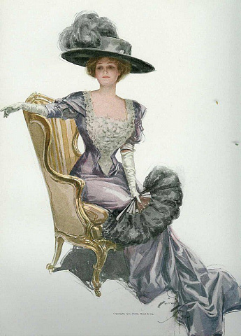 Мадам с веером