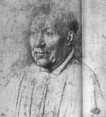 Картина Портрет кардинала (эскиз 2) - Ван Эйк Ян 