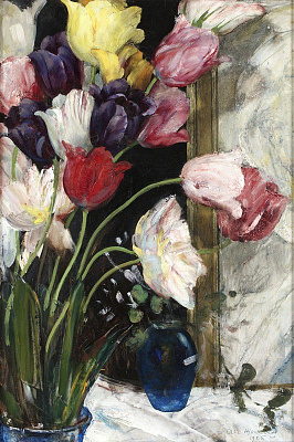 Картина Різнокольорові тюльпани - Картини на кухню 