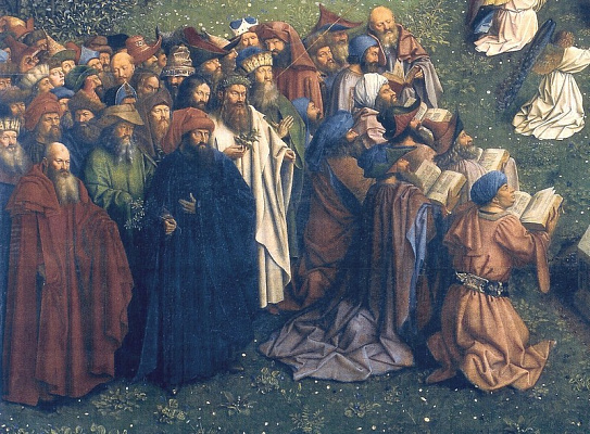 Картина Гентский алтарь. Евреи и язычники - Ван Эйк Ян 