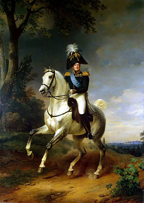 Картина Генерал на коне - Военные 