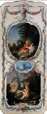 Картина Аллегория Поэзии и Музыки - Буше Франсуа 