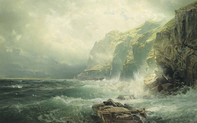 Картина Скеляста берегова лінія Корнуолла - Річардс Вільям Трост 