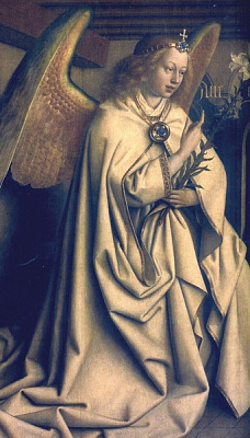 Картина Гентский алтарь. Архангел - Ван Эйк Ян 
