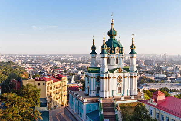 Картина Андреевская церковь в Киеве - Город 