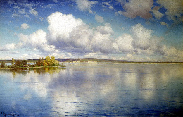 Картина Озеро та хмари - Крижицький Костянтин 