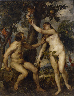 Картина Адам и Ева - Рубенс Питер Пауль 