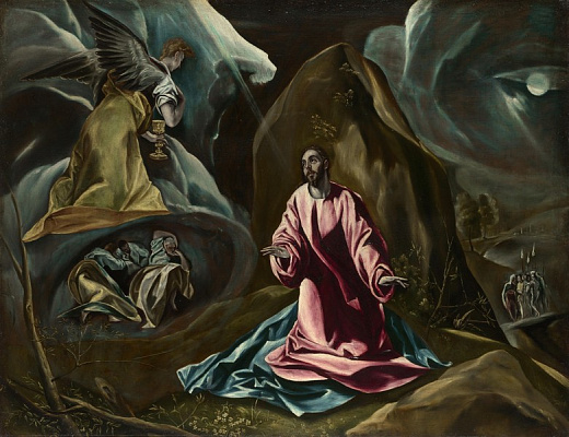 Картина Гефсиманська молитва (моління про чашу) (Лондон, Нац. галерея) - Ель Греко 