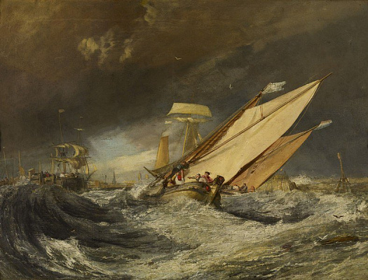 Картина Рибальські судна в бухті Кале - Тернер Вільям 