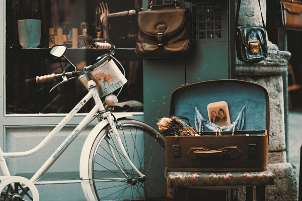 Картина Ретро велосипед - Авто-мото 