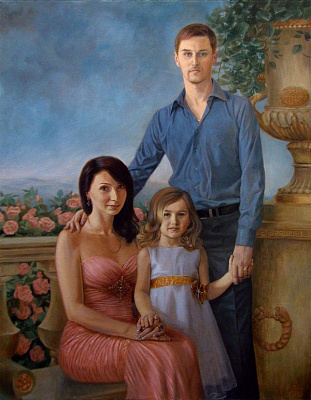 Картина Семейный портрет - Семейные современные 