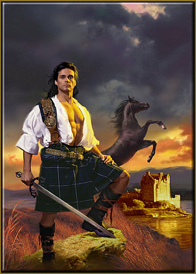 Картина Шотландский воин - Военные 