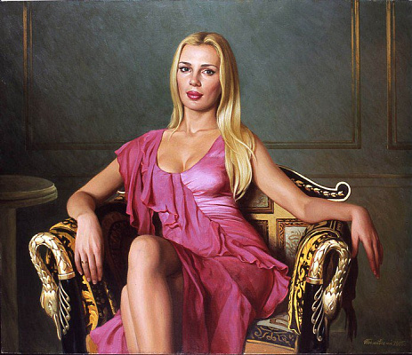 Картина Жіночий портрет сидячи - Жіночі сучасні 