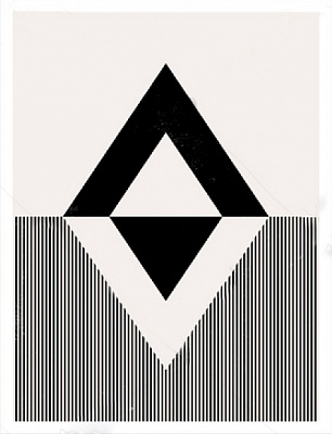 Картина Треугольники и ромбы - Канате 