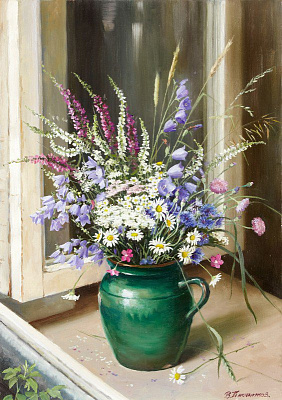 Картина Букет на вікні - Ключніков В'ячеслав 