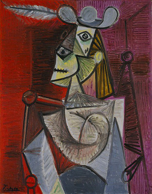 Картина Женщина в кресле - Пикассо Пабло 