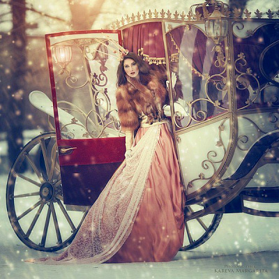 Картина Принцеса та карета - Жіночі фентезі 