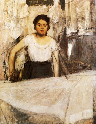 Картина Женщина гладит - Дега Эдгар 