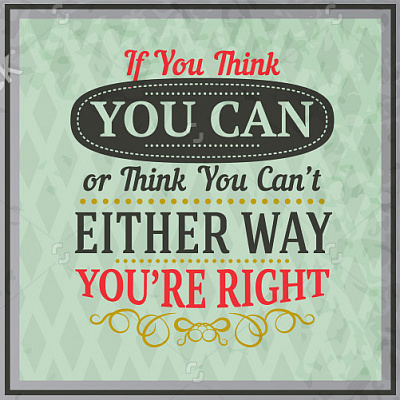 Картина "If you can" - Мотивационные постеры и плакаты 