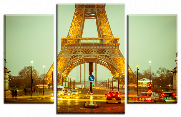 Картина Рандеву в Париже - Из трех частей 