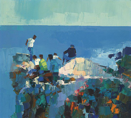 Картина Голубые горы в Капри - Симбари Никола 