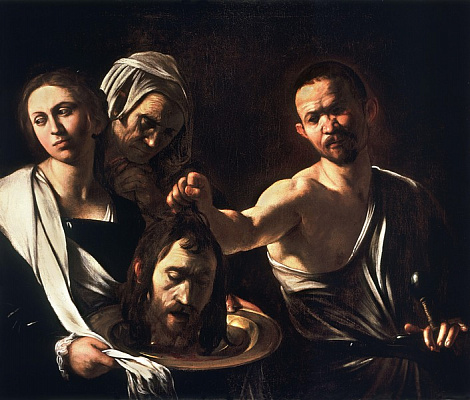 Картина Соломія з головою Іоанна Хрестителя - Караваджо Мікеланджело 