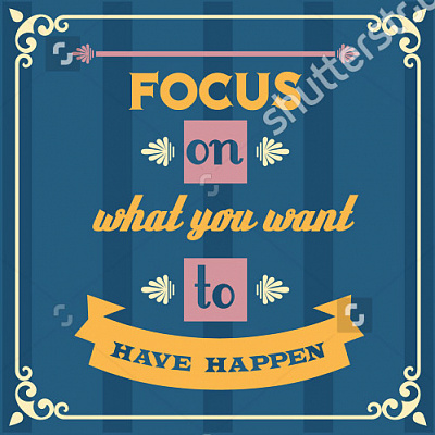 Картина "Focus on" - Мотивационные постеры и плакаты 