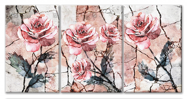 Картина Композиция с нежными розами - Эренаи 