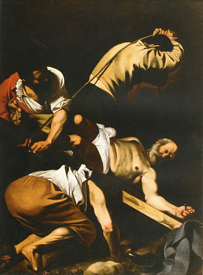 Картина Распятие Апостола Петра - Караваджо Микеланджело  