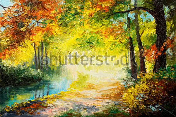Картина Барвисті осінній пейзаж - Unknown Artist 