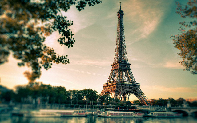 Картина Вид Парижа - Город 