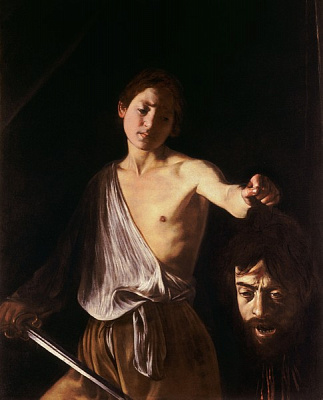 Картина Давид с головой Голиафа - Караваджо Микеланджело  