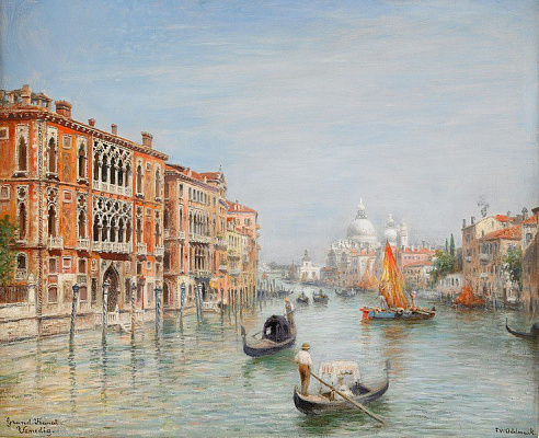Картина Венеция. Большой канал - Одельмарк Франц Вильгельм 