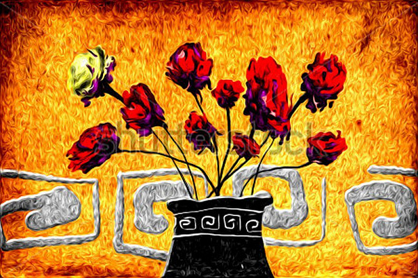 Картина Абстрактные цветы 2 - Кулик Рафал  