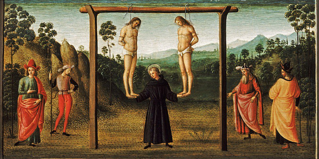 Картина Св.Иероним, поддерживающий двух казнённых - Рафаэль Санти 