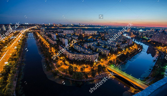 Картина Панорама Русановки. Киев - Панорамы 
