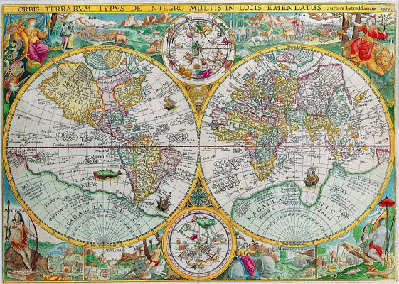 Картина Карта мира 4 - Карта мира на стену 